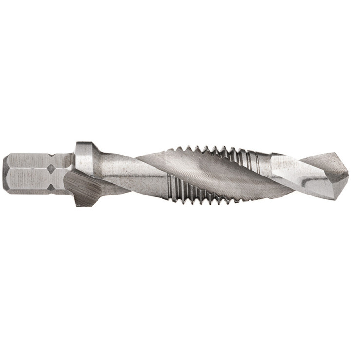 HSS-G COMBINED DRILL BITS WITH 1/4" HEXAGONAL DRIVE